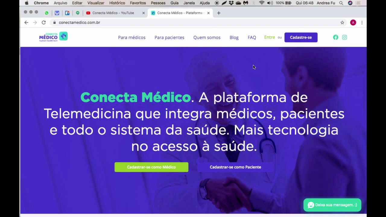 #5 VÍDEO TUTORIAL MÉDICO - Marcar uma consulta para o paciente - Conecta Médico